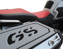 Load image into Gallery viewer, TechSpec Pannier Covers For Side Case Lids 3 Piece Kit On BMW R1200GS, R1250GS with OEM Luggage