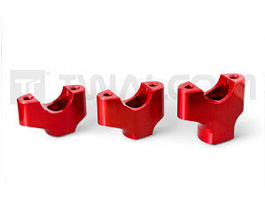 Twalcom by Kite - Handlebar Riser for Racing Triple Clamps Kit (Red-H35 Std) F800GS