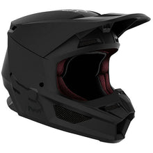Load image into Gallery viewer, Fox Racing YOUTH V1 MATTE BLACK HELMET