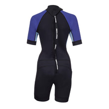 Load image into Gallery viewer, Ladies&#39; 3 mm Exotic Shorty Wetsuit / Deep Purple / M