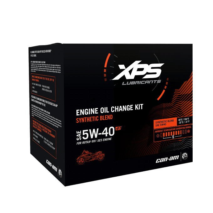 4T 5W-40 Synthetic Blend Oil Change Kit for Rotax 991 (SE5) engine