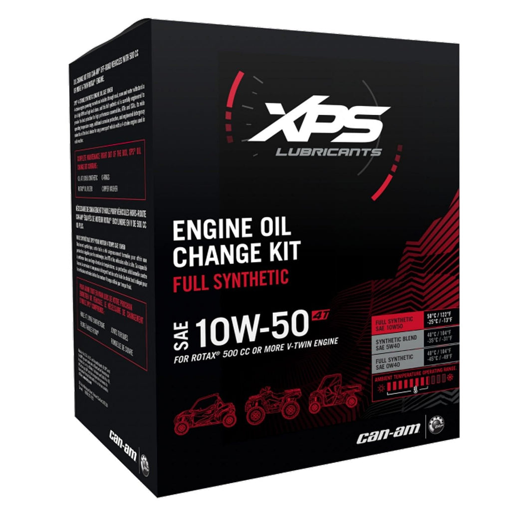 4T 10W-50 Synthetic Oil Change Kit for Rotax 500 cc or more V-Twin engine
