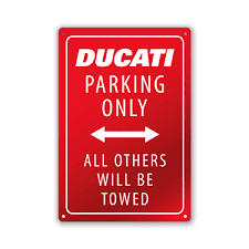 DUCATI PARKING ONLY MAGNET