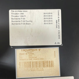 THROTTLE CVR, RIBBED DRK