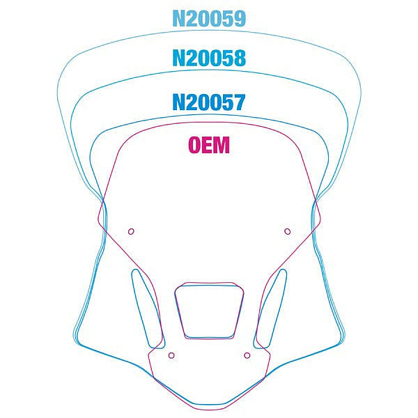 VStream® Touring Windscreen, Clear (CRF1000L Africa Twin)